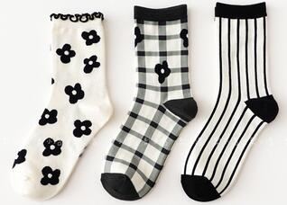 Laides Crew Sock 100%cotton